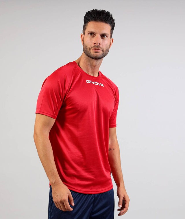 Krátke tričko SHIRT GIVOVA ONE MICROFORATA červená