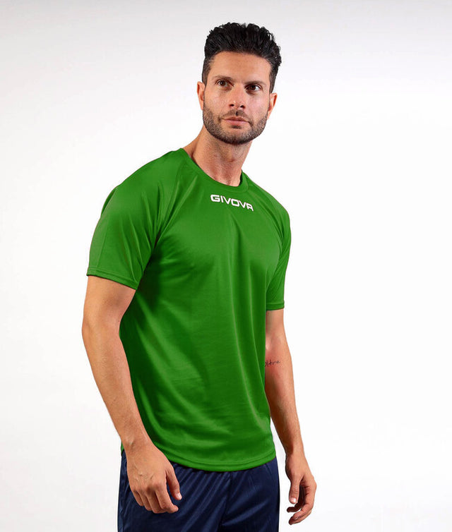 Krátke tričko SHIRT GIVOVA ONE MICROFORATA zelená