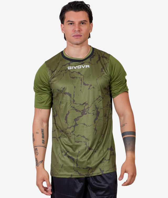 Dres SHIRT GRAFITE vojenská zelená