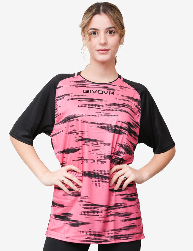 Dres SHIRT PIXEL fuchsiová-čierna