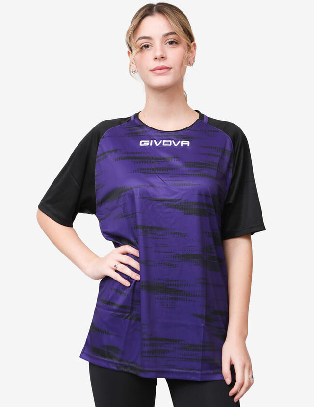 Dres SHIRT PIXEL fialová-čierna