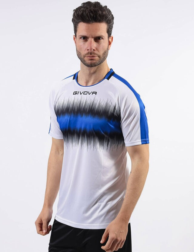 Dres SHIRT RADIO azúrová modrá-čierna