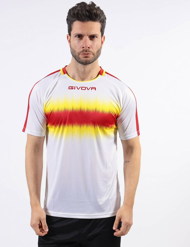Dres SHIRT RADIO červená-žltá