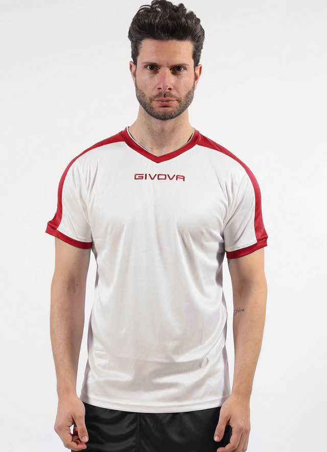 Dres SHIRT REVOLUTION biela-červená