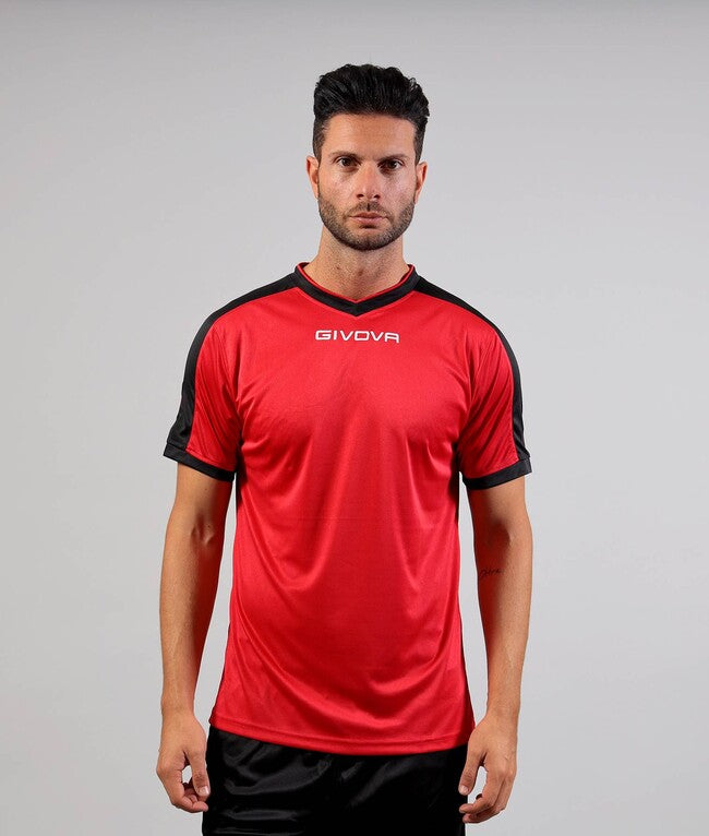 SHIRT REVOLUTION INTERLOCK ROSSO/NERO