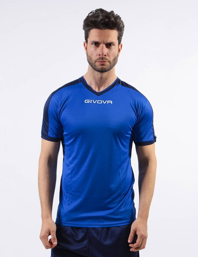 Dres SHIRT REVOLUTION azúrová modrá-modrá