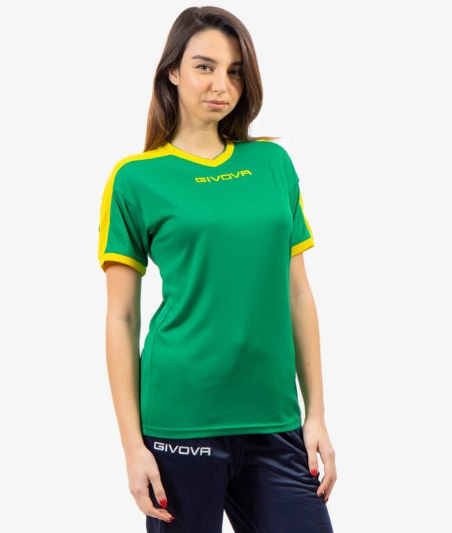 Dres SHIRT REVOLUTION zelená-žltá