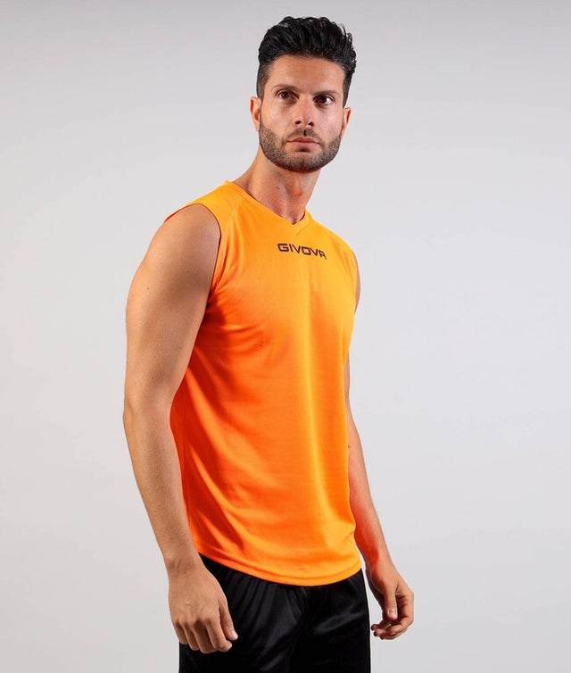 Športové tielko SHIRT SMANICATO GIVOVA ONE fluo oranžová