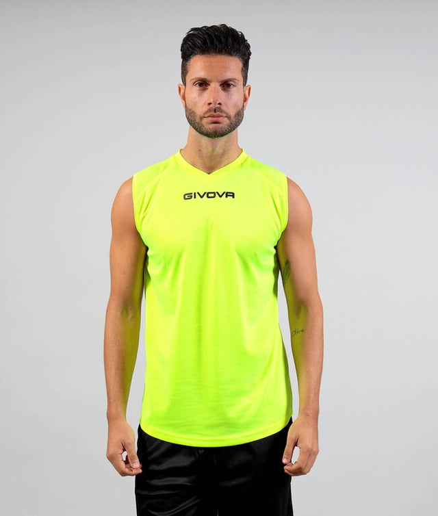 Športové tielko SHIRT SMANICATO GIVOVA ONE fluo žltá