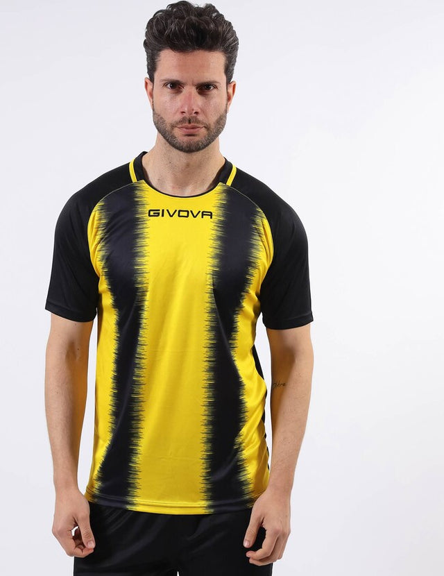 Dres SHIRT STRIPE M/C žltá-čierna