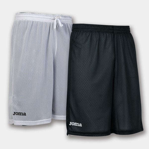 Basketbalové šortky SHORT BASKET REVERSIBLE ROOKIE čierna biela