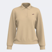 Dámske polo tričko SOFT LONG SLEEVE POLO béžová