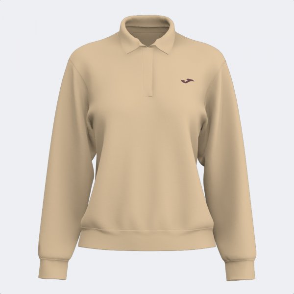 Dámske polo tričko SOFT LONG SLEEVE POLO béžová