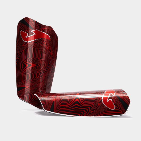 Chrániče SPARTAN SHIN GUARDS červená čierna