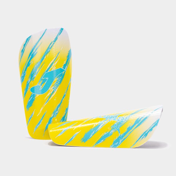 Chrániče SPIDER SHIN GUARDS žltá - oranžová fluo