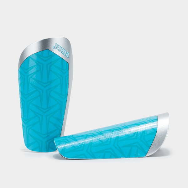 Chrániče SPIDER SHIN GUARDS SILVER FLUOR TURQUOISE SILVER