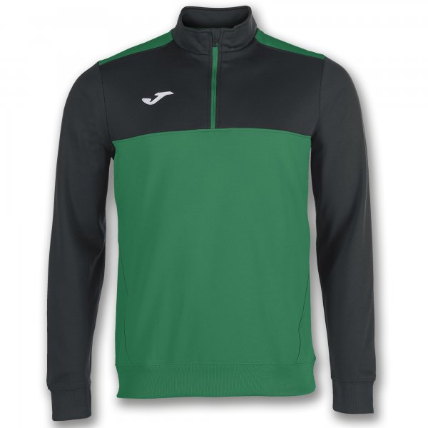 Mikina SWEATSHIRT 1/2 ZIPPER WINNER zelená čierna