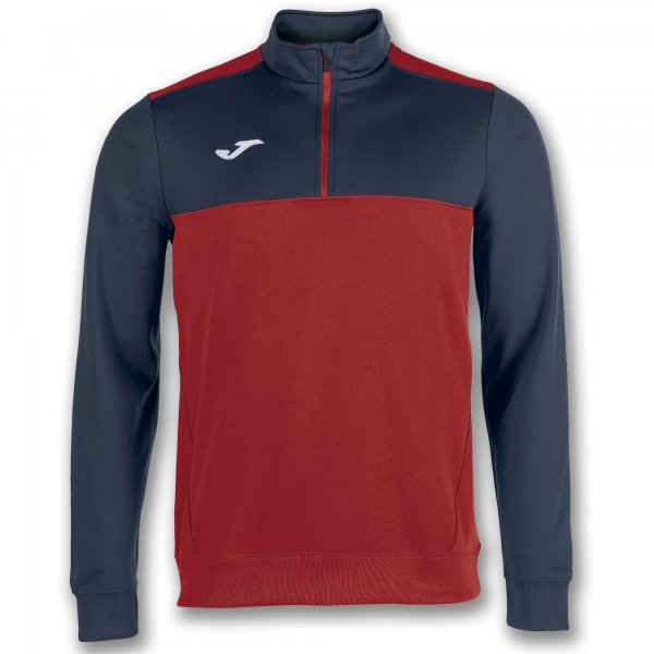 Mikina SWEATSHIRT 1/2 ZIPPER WINNER červená námornícka modrá