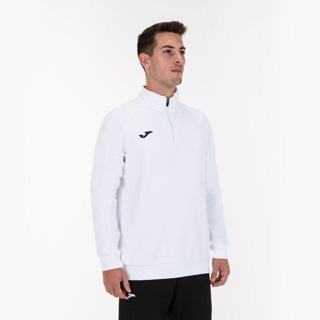 FARAON SWEATSHIRT WHITE HALF ZIP WHITE