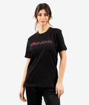 Tričko T-SHIRT COTONE MONDO čierna-fuchsiová