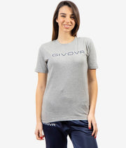 Krátke tričko T-SHIRT COTONE SPOT svetlá melanžová šedá