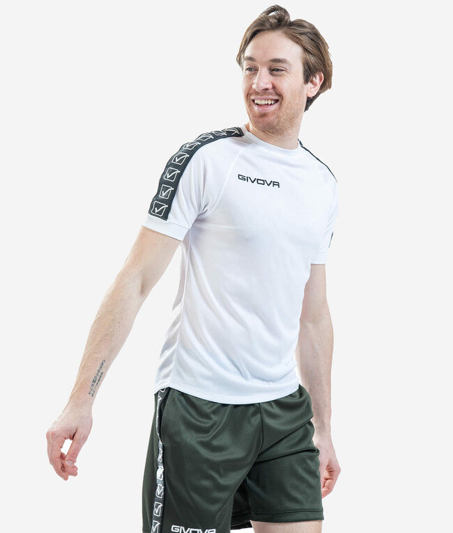 Krátke tričko T-SHIRT COTTON BAND biela