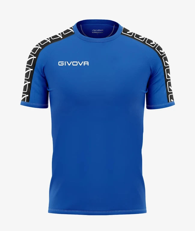 Tričko T-SHIRT POLY BAND azúrová modrá-biela