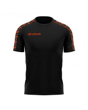 Tričko T-SHIRT POLY BAND čierna-fluo oranžová