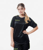 Tričko T-SHIRT POLY BAND čierna-fluo žltá