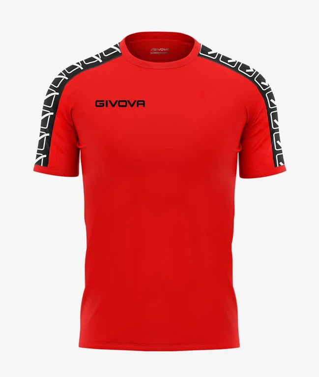 Tričko T-SHIRT POLY BAND červená-biela