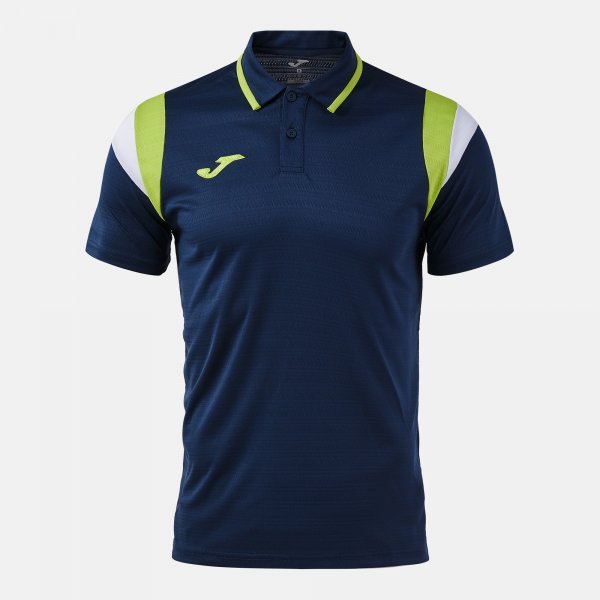 Polo tričko TERRA SHORT SLEEVE POLO tmavá námornícka modrá - modrá námornícka zelená limetková