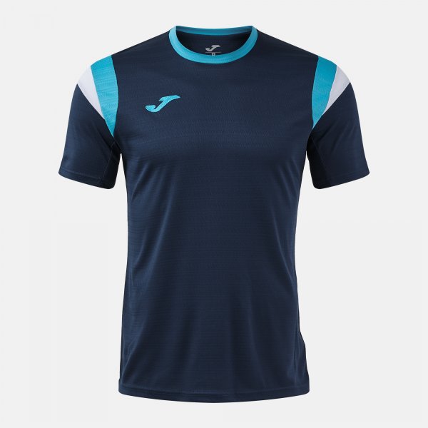 Tričko TERRA SHORT SLEEVE T-SHIRT fuchsiová - tmavá námornícka-tyrkysová