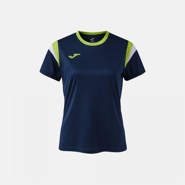 Dámske tričko TERRA SHORT SLEEVE T-SHIRT tmavá námornícka modrá - modrá námornícka zelená limetková