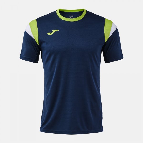 Tričko TERRA SHORT SLEEVE T-SHIRT fuchsiová - modrá námornícka zelená limetková