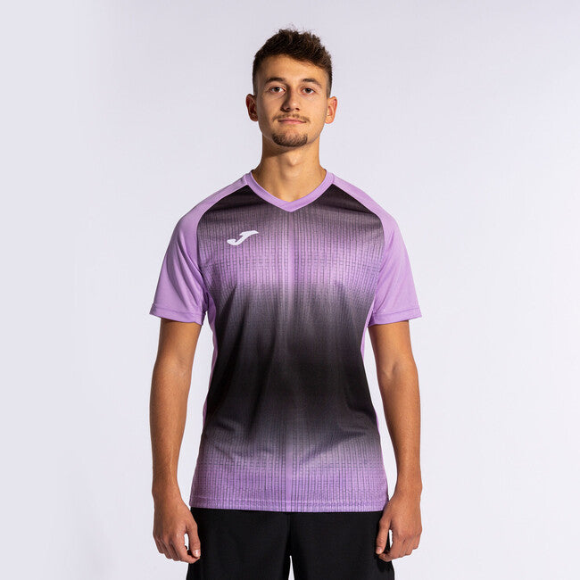 TIGER V SHORT SLEEVE T-SHIRT PURPLE BLACK PURPLE