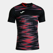 PERFORMANCE SHORT SLEEVE T-SHIRT BLACK RED BLACK-RED