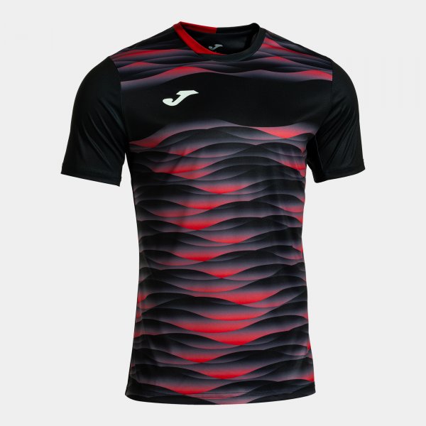 PERFORMANCE SHORT SLEEVE T-SHIRT BLACK RED BLACK-RED
