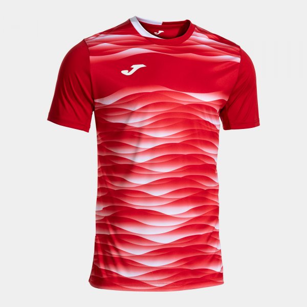 PERFORMANCE SHORT SLEEVE T-SHIRT RED WHITE RED-WHITE