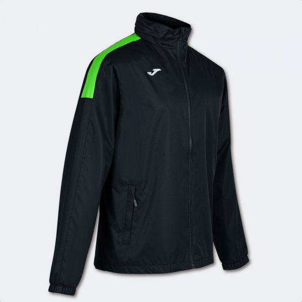 Bunda do dažďa RAINCOAT TRIVOR čierna fluo zelená