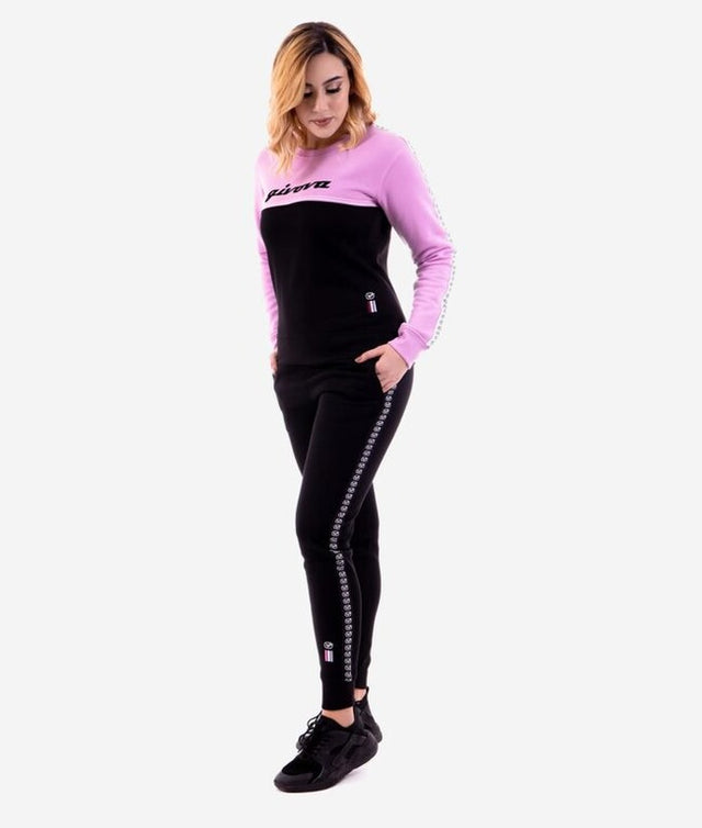 Dámska súprava TUTA DONNA 100 G/COLLO CON BANDA IN FELPA fialová lila-čierna