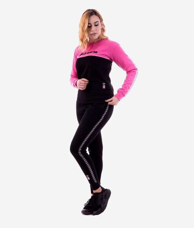 Dámska súprava TUTA DONNA 100 G/COLLO CON BANDA IN FELPA čierna-fuchsiová