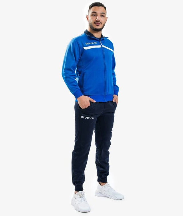 Súprava TUTA GIVOVA ONE FULL ZIP POLARFLEECE azúrová modrá-modrá
