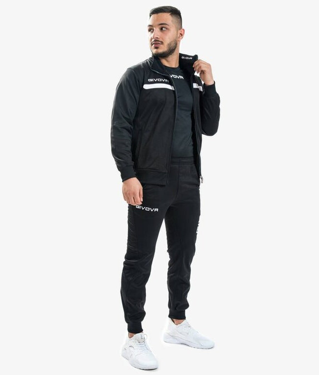 Súprava TUTA GIVOVA ONE FULL ZIP POLARFLEECE čierna-biela