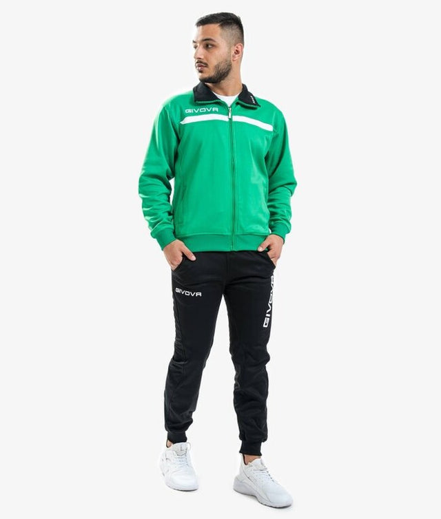 Súprava TUTA GIVOVA ONE FULL ZIP POLARFLEECE zelená-čierna