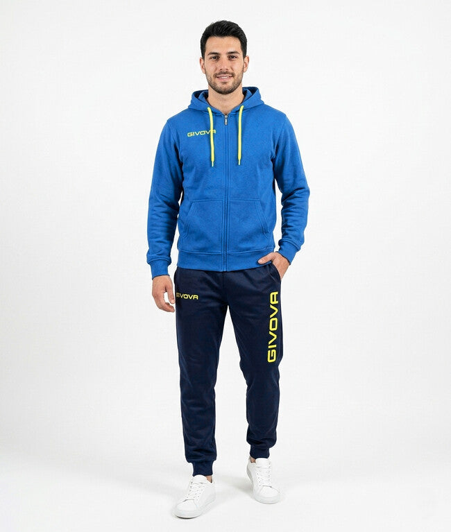 TUTA KING COTONE TERRY (POKER) AZZURRO/BLU