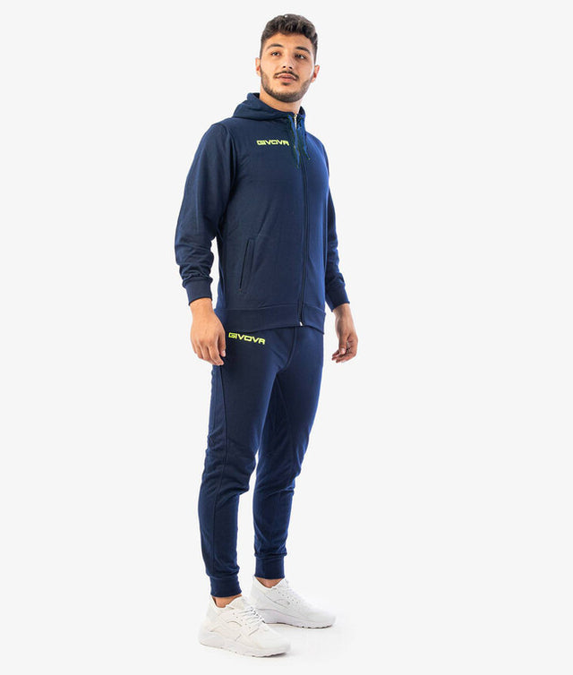 Súprava TUTA KING COTONE TERRY (POKER) modrá-fluo žltá