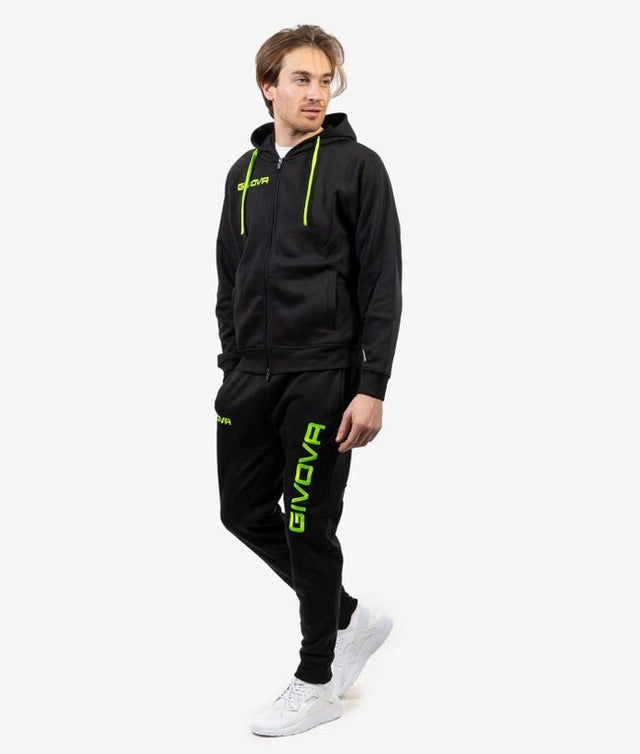 Súprava TUTA KING FELPA čierna-fluo zelená