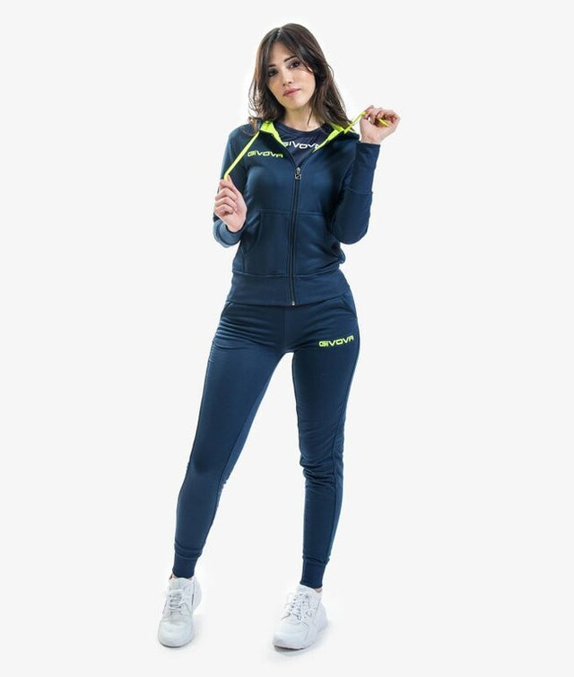 Dámska súprava TUTA LADY modrá-fluo žltá