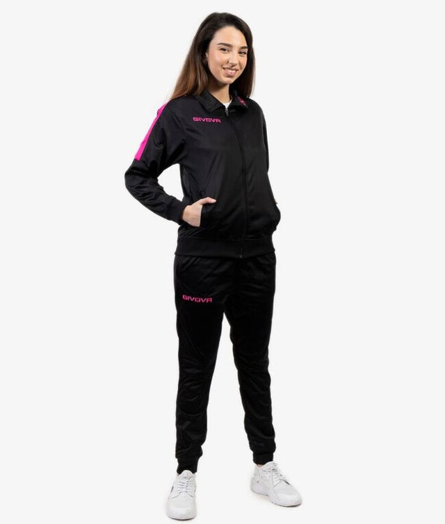 Súprava TUTA REVOLUTION FLUO TRIACETATO čierna-fuchsiová fluo