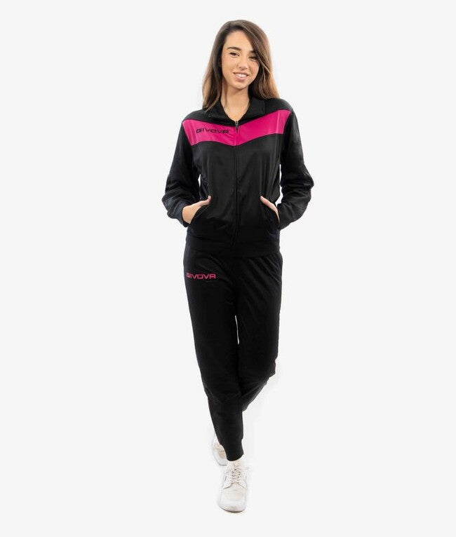 TUTA VISA FLUO TRIACETATO NERO/FUXIA